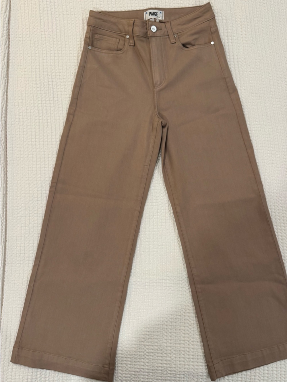 PAIGE Wide Leg Pants in Brown